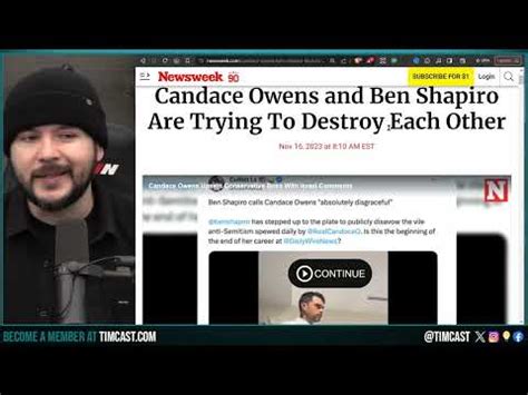 Ben Shapiro Tells Candace Owens TO QUIT On X Over Israel, Candace SLAMS Ben on Tucker Carlson ...