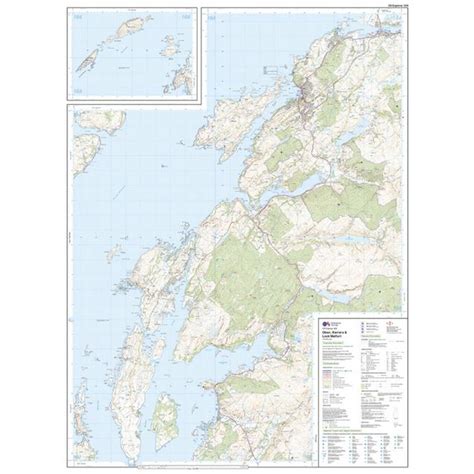 Ordnance Survey Explorer 359 Oban, Kerrera & Loch Melfort Map With ...