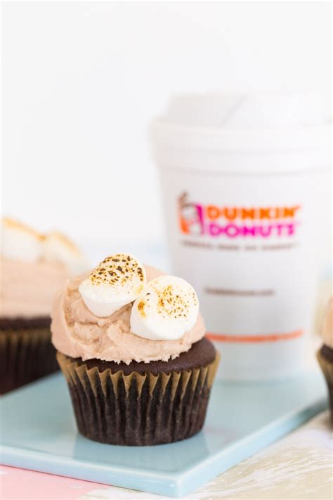 Chocolate Cupcakes with Dunkin Donuts Hot Chocolate Frosting — Sugar ...