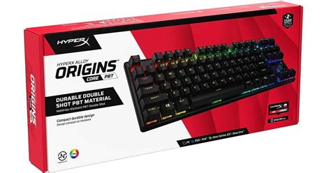 HyperX Alloy Origins Core PBT TKL Mechanical Gaming Keyboard, Macro Customization, Compact Form ...