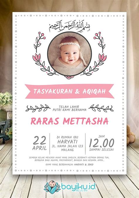 Undangan Aqiqah Psd