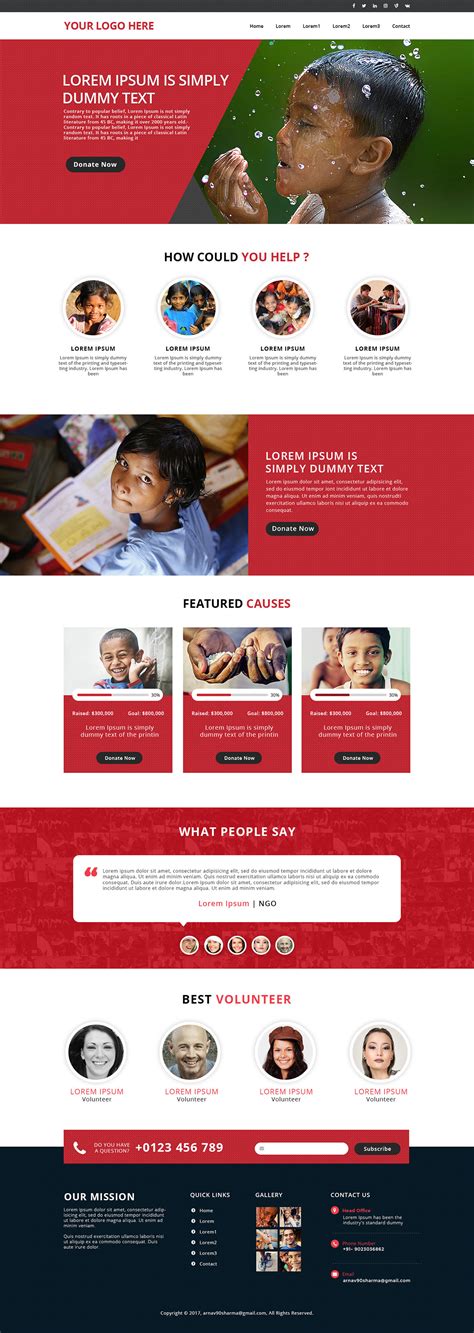 NGo Website Design :: Behance