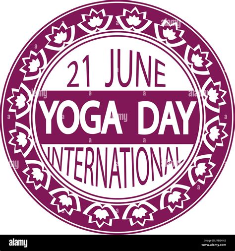 International Yoga Day logo design. Vector illustration Stock Vector Image & Art - Alamy