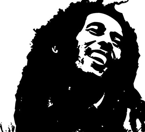 Bob Marley Tattoo Stencil