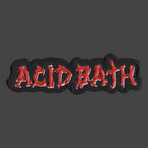 Acid Bath logo embroidered