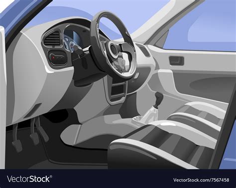 Car interior Royalty Free Vector Image - VectorStock