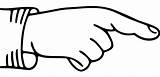 Pointing Finger coloring Page  ColouringPages sketch template