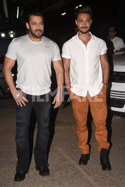 Salman Khan and Aayush Sharma out to promote Antim | Filmfare.com