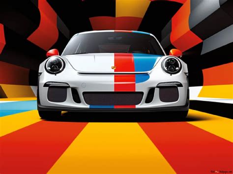 Porsche 911GT3 on a racetrack HD wallpaper download