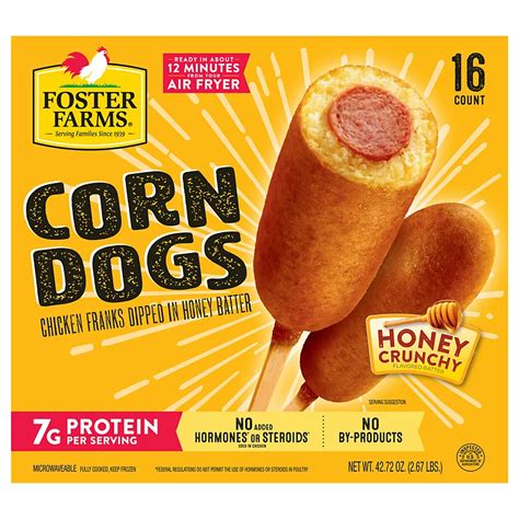 Foster Farms Honey Crunchy Flavor Chicken Corn Dogs - Shop Sausages ...