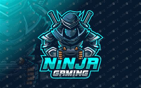 Gamer Ninja Mascot Logo Gamer Ninja eSports Logo Gaming Logo - Lobotz LTD