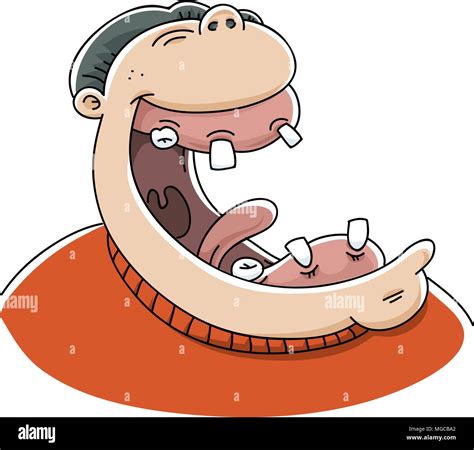 A cartoon man with a toothless laugh Stock Vector Image & Art - Alamy