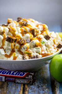 Snickers Caramel Apple Salad Recipe - The Gracious Wife