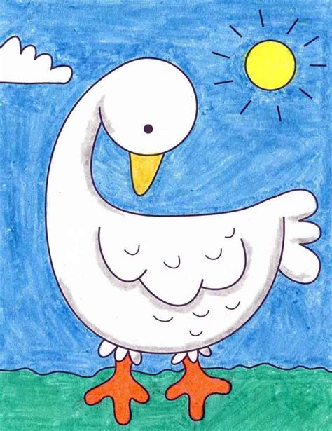 How to Draw a Goose · Art Projects for Kids