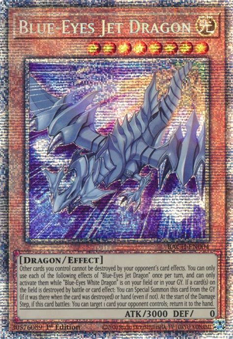 Blue-Eyes Jet Dragon (Starlight Rare) - Battle of Chaos - YuGiOh