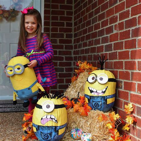 kids-minion-halloween-pumpkins | HomeMydesign