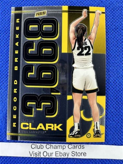 2024 #RB-CC CAITLIN Clark Panini-Caitlin Clark Collection Record ...