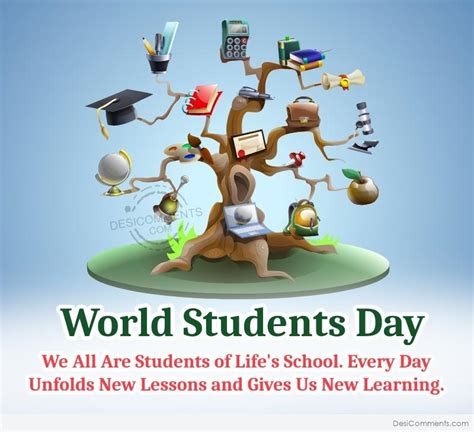 World Students Day Image - Desi Comments