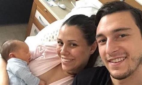 Matteo Darmian and wife Francesca Cormanni welcome new baby into the world | Daily Mail Online