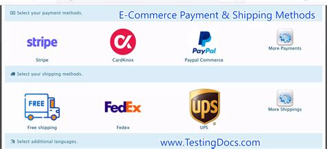 E-Commerce Payment Methods - TestingDocs.com