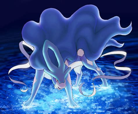 Shiny Suicune by Celebi-Yoshi on DeviantArt