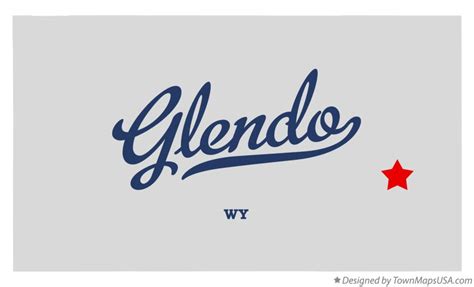 Map of Glendo, WY, Wyoming