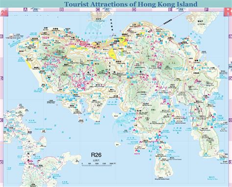 Tourist Map of Hong Kong Island ? Layout, Travel Guide | Hong kong island, Tourist map, Map