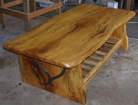 How to Make a Wood Slab Coffee Table