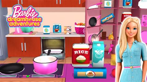 Barbie Dreamhouse Adventures - New Update Kitchen and Recipe - YouTube