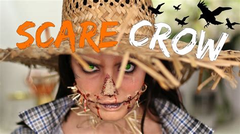 Creepy Scarecrow Halloween Makeup Tutorial! DIY Costume - YouTube