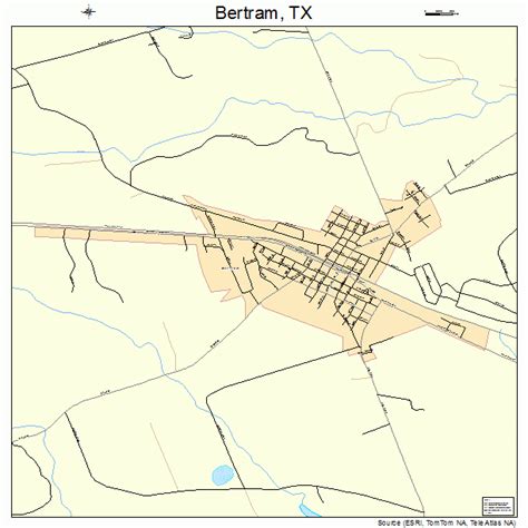 Bertram Texas Street Map 4807864