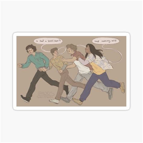 "run, boy, run (ver. 2)" Sticker for Sale by modsisawesome | Redbubble