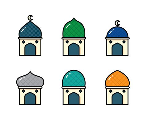 Islamic Building With Dome Vector Art & Graphics | freevector.com