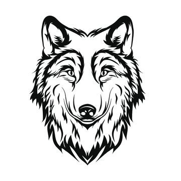 Wolf Head Outline