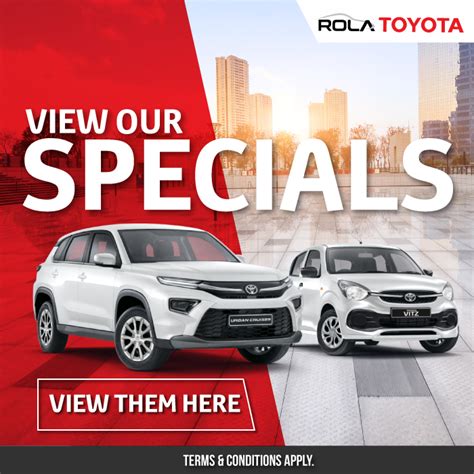 Specials | Rola Toyota | Western Cape