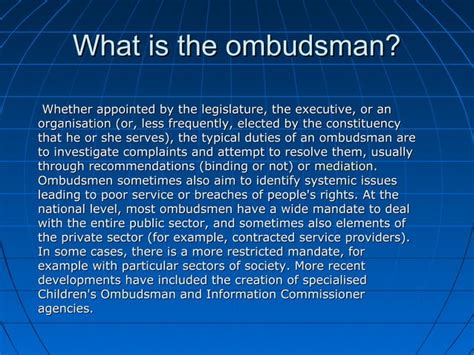 Ombudsman | PPT