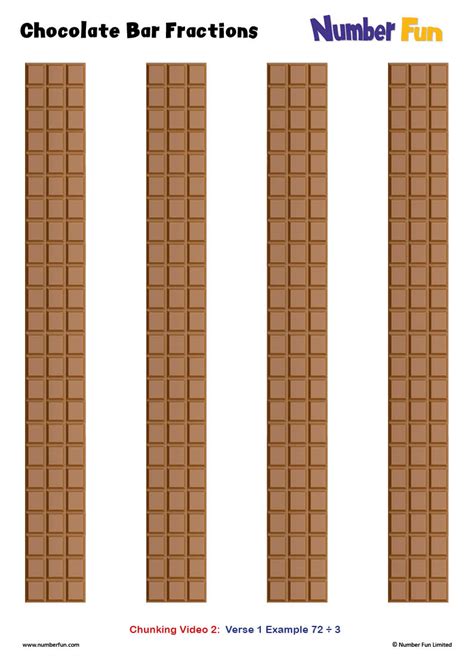 Chocolate Bar Fractions (download) | Number Fun