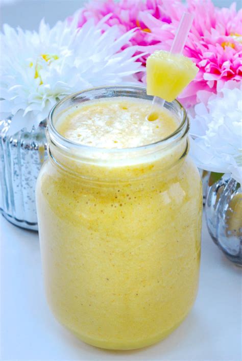 PINEAPPLE CRUSH SMOOTHIE (Anti-Inflammatory & Vegan) - The Genetic Chef