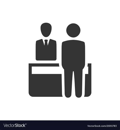 Receptionist icon Royalty Free Vector Image - VectorStock