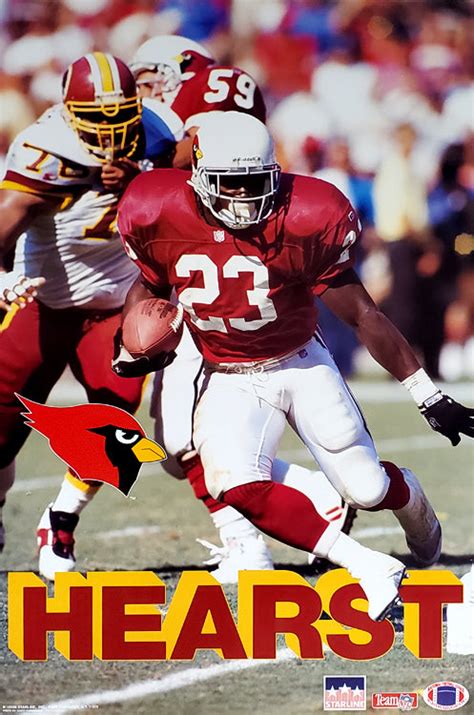 Garrison Hearst "Action" Phoenix Cardinals NFL Poster - Starline 1993 ...