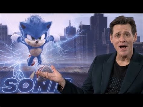 Jim Carrey SINGS in SONIC THE HEDGEHOG interview - YouTube