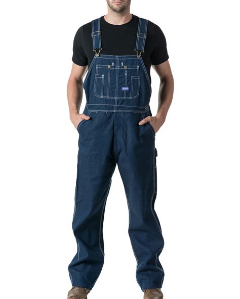 Walls Men's Big Smith Rigid Denim Bib Overalls | Boot Barn