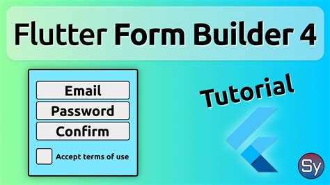 How to create Forms in Flutter (Flutter Form Builder Tutorial) - YouTube