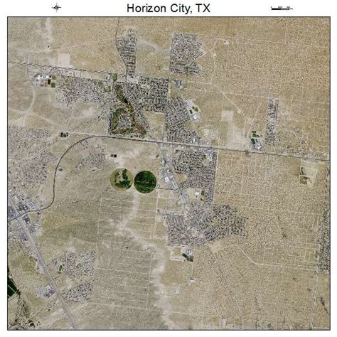 Aerial Photography Map of Horizon City, TX Texas