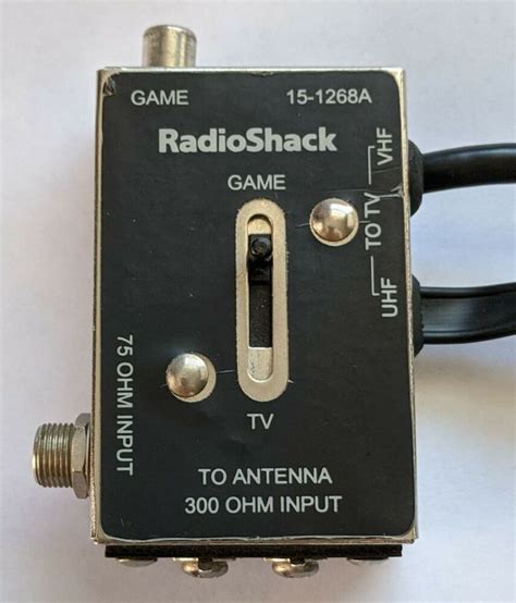 RadioShack Switch Box Adapter for Modern Hookups Video Game RF TV - Atari 2600 #RadioShack ...