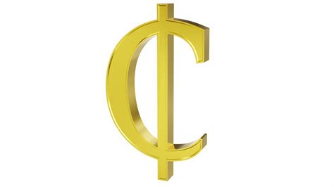 3D model Cedi currency sign | CGTrader