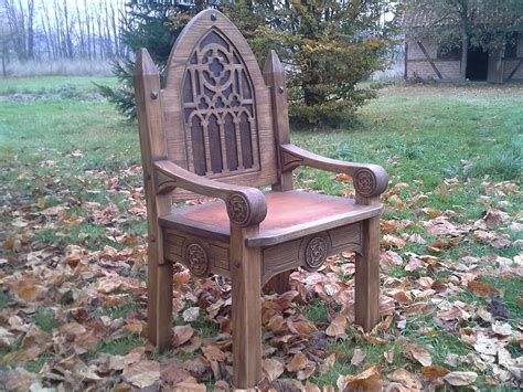 Medieval throne chair prototype | Medieval throne, Gothic furniture ...