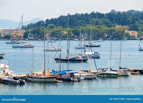 Beautiful Island of Corfu and Harbour Kerkyra Stock Image - Image of nature, relax: 135377769