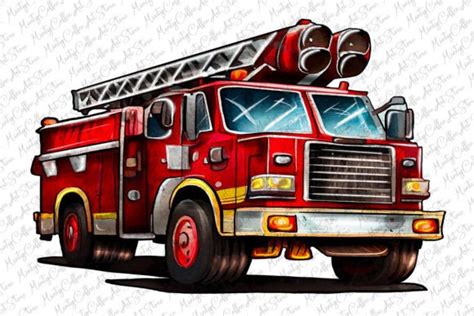 Animated American Flag Firefighter Clipart