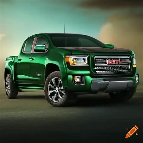 Green 2016 gmc canyon truck on Craiyon